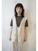 オン眉とリッジパーマでグッとおしゃれに！【佐久間】