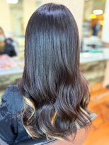 アークスヘアー&nbsp;20代30代40代大人可愛いダブルカラー毛先パーマ裾カラー