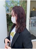 パーマ×ボルドーカラー　【藤枝/藤枝駅】