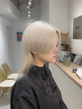 ペレ 渋谷(PELE) 前髪/アンブレラカラー/こなれミディ/イメチェン/ウェーブパーマ