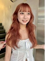 フェブ(fev)&nbsp;【fev_hana】ほんのりベージュのオレンジヘア