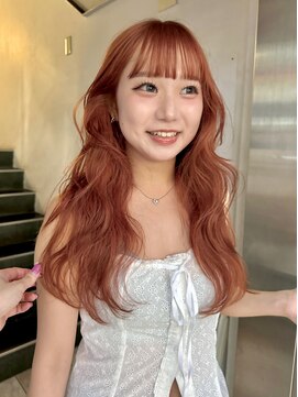 フェブ(fev) 【fev_hana】ほんのりベージュのオレンジヘア