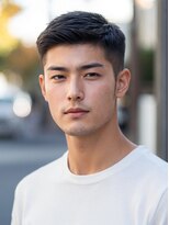 クラン 横浜(Clanc)&nbsp;サーフカール フェザーパーマ スパイキーショートブルーブラック