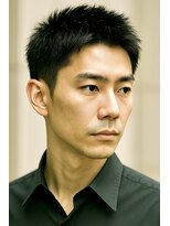 にもう&nbsp;ブルーブラック & スパイキーショート　02