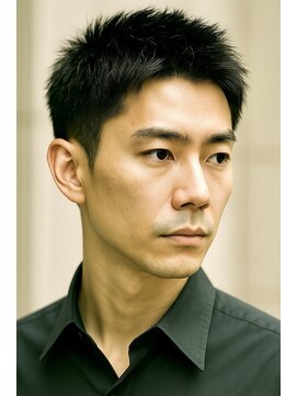 にもう ブルーブラック & スパイキーショート　02