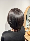 艶感大人ショート/髪質改善/透明感カラー/小顔カット/30代/40代