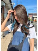 ブルーインナーカラー