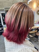 ヘアーグロウニコ(hair grow nico...)&nbsp;外はねとレイヤーと赤