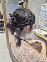 リップル(Ripple)&nbsp;【海浜幕張 Ripple】編み込みアレンジ×ビッグリボン