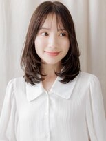 カバーヘア ブリス 上尾西口店(COVER HAIR bliss)&nbsp;バラフライレイヤーカット小顔ミディアムレイヤーY上尾30代40代