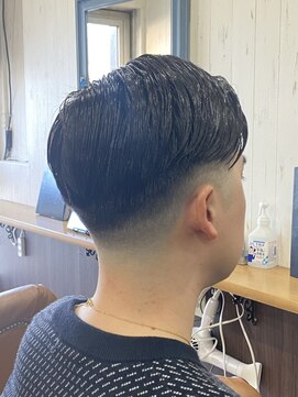 ヘアメイクアクト 都賀店 七三フェードスタイル