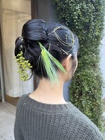 カゼ ダイカンヤマ Kaze DAIKANYAMA リボンヘア/生花ヘア/タイトヘアセット/成人式ヘア