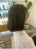 oliveベージュ×タンバルモリボブ