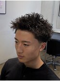 スパイキーパーマ【テーパーフェード】