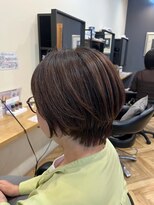 アルター(aL ter)&nbsp;耳掛けショート［ミルクティー/ダークブルー/鎌取］長野歌穂