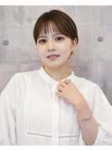 大人ショートボブ丸みショートカットマッシュショート前髪あり