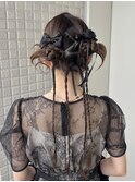 【個性派ツイン】結婚式/お呼ばれヘア/銀座/ヘアアレンジ