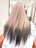 ヴェルム ヘア デザイン(Velum.HAIR DESIGN)&nbsp;ミルクティーベージュ×グラデーションカラー｜ブリーチ