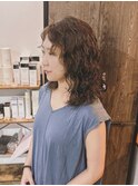 外人風 ウェーブヘア