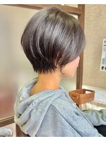 ハピネス クローバー 学園前店(Happiness CLOVER)&nbsp;ショートボブ×髪質改善×白髪ぼかし26ナチュラルショート
