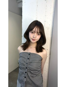 ラル 立川南口(lar) ダークパープルミルクブラウンダウンバング
