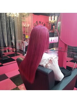 原色派手髪 ピンク L リミックス Remix By Love Hair King Of Princess Hair Extention のヘアカタログ ホットペッパービューティー