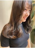 momo 髪質改善カラー使用☆メルティオリーブカラー♪
