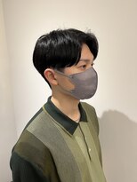 リリアーナ(LILIANA)&nbsp;センターパートニュアンスパーマメンズパーマ池袋メンズカット