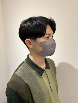 リリアーナ(LILIANA) センターパートニュアンスパーマメンズパーマ池袋メンズカット