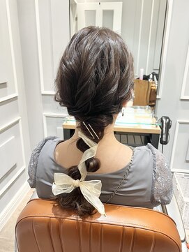 ネオリーブギンザ 銀座店(Neolive GINZA) ゆふるわ編みおろし　ヘアセット  結婚式　【銀座】