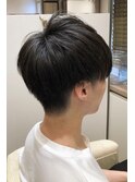 ナチュラルマッシュ ソフトツイスト ツーブロック
