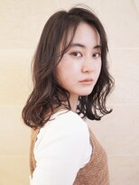 ビュートリアム265(BEAUTRIUM 265)&nbsp;ミディアムボブ/ロブ/ウェーブパーマ/アッシュ/黒髪/銀座