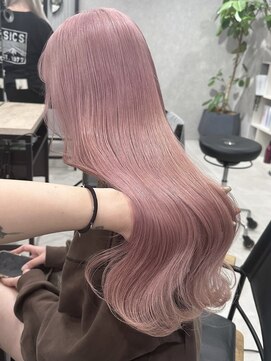 ロウル 渋谷(LOWRL) ホワイトピンクベージュ/ケアブリーチ/ダブルカラー