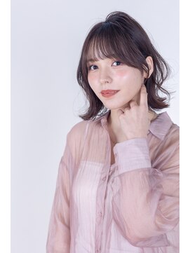 ブリング バイ スノードロップ 吉祥寺(BRING by Snowdrop) 黒髪/グレーベージュ/レイヤーロング/前髪パーマ/吉祥寺