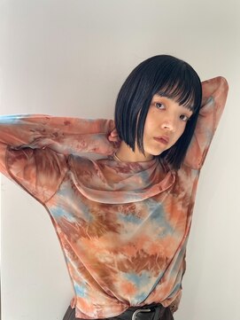 セーヌアワー(CEINE OUR) ぷつっとボブ/グロスカラー/inoaオイルカラー/艶カラー