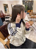 ブリーチ1回で作るグレージュカラー