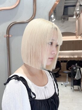ロンド ブランシュ 錦糸町北口(Lond blanche) 前髪アンブレラカラーこなれミディイメチェンウェーブパーマ