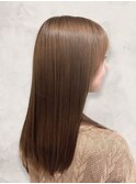 20代30代40代大人可愛い髪質改善カラーミルクティーブラウン