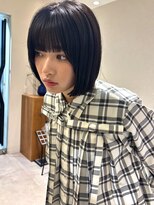 ヤイエ 青山店(yiye)&nbsp;大人ボブ大人ショートボブ切りっぱなしボブ前髪あり前下がりボブ