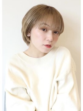 アイ(I.) 【 Ｉ. 】30代からのナチュラル前下がりショートボブ　川口
