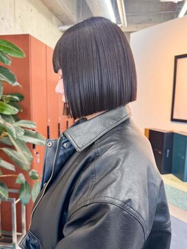 ノエ(noe) 切りっぱなしボブ/グレージュ/20代30代mi80