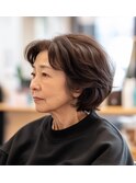 大人ショートボブ50代【松戸#五香#白髪染め#カラー専門店】