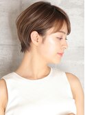 ショート・ボブ/白髪ぼかし/ハイライト/絶壁解消/30代/40代/50代