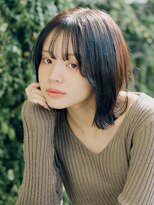 アビエクレール 河内花園(abije claire) シースルー前髪ボブ