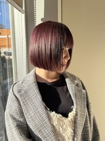 ラック 海老名店(LUCK)&nbsp;【艶髪】ボブ × チェリーレッド