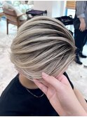 バレイヤージュ20代30代40代◎シャドールーツフェザーパーマ