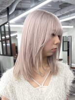 ニコ トウキョウ 渋谷(nico TOKYO)&nbsp;ミルクティーピンクホワイトパープルハイトーンダブルカラー韓国