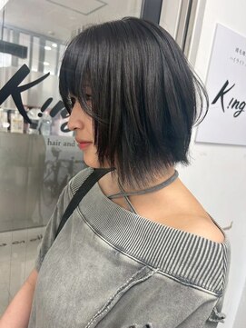 キング 心斎橋店(K!ng) ハイライトカラーミルクティーベージュレイヤーカット
