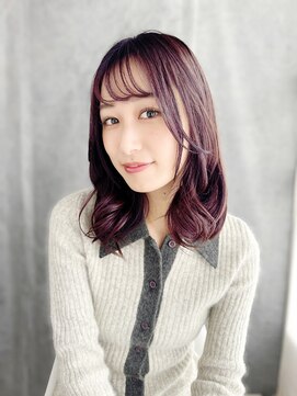 ラピス 銀座 blue店(Lapis) 《30代～大人透明感》白髪ぼかしハイライト＋艶カラー