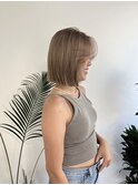 ミルクティーベージュ/ダブルカラー/ハイトーン/艶/渋谷/表参道